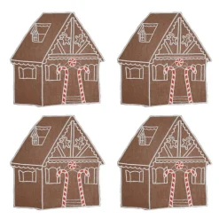 Chefanie Place Settings & Linens|Gingerbread House Cocktail Napkins, Set of 4