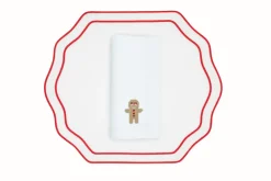 TriChi Design Place Settings & Linens|Gingerbread Napkin and Stucco Placemat, Set of 2