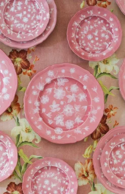 Cabana Dinnerware|Ginori x Floral Charge Plate in Pink