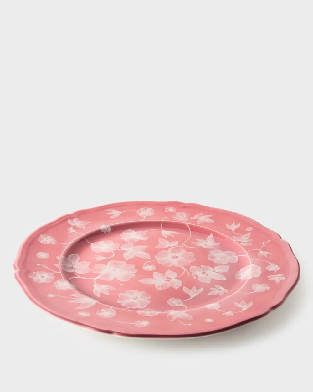 Cabana Dinnerware|Ginori x Floral Charge Plate in Pink