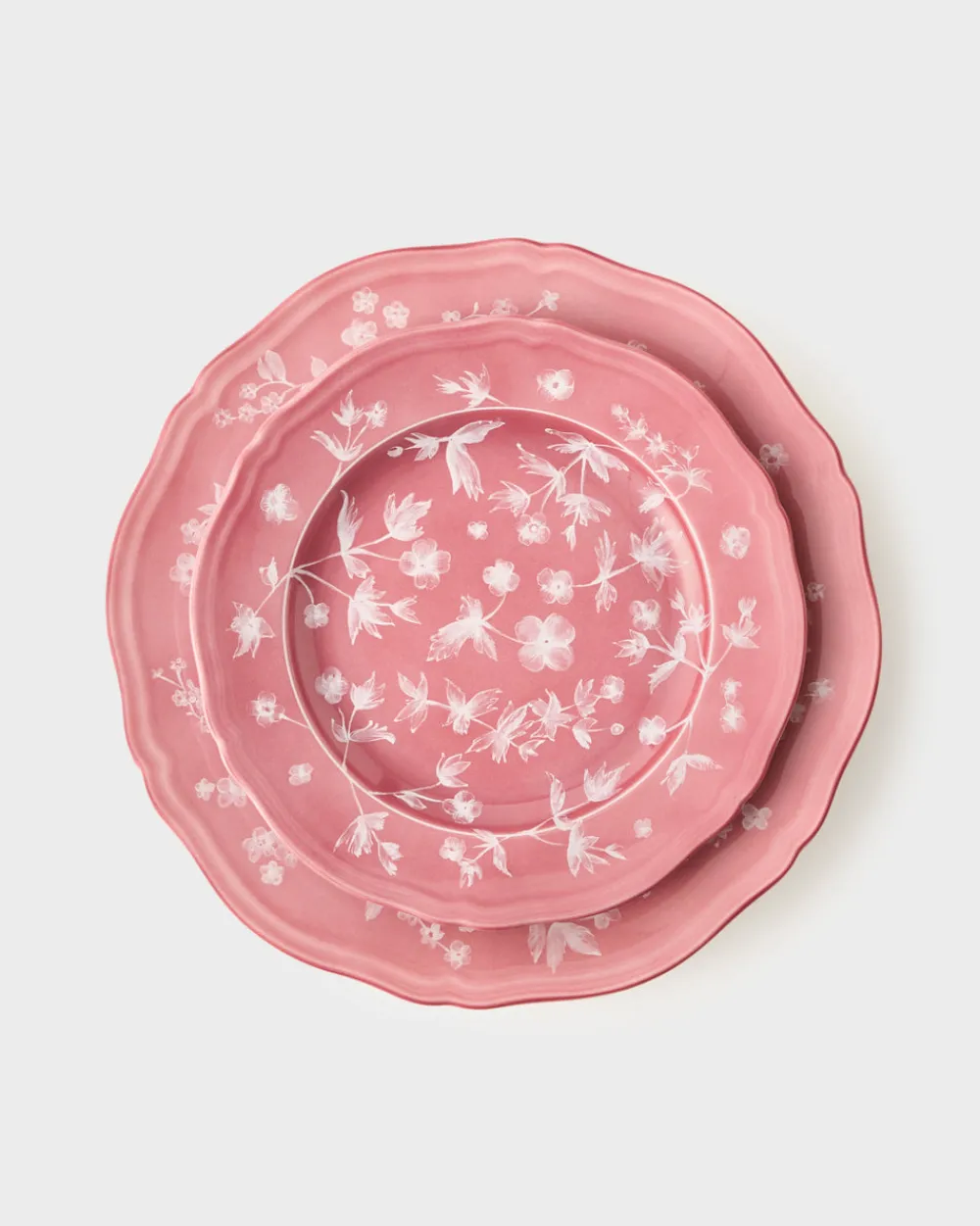 Cabana Dinnerware|Ginori x Floral Dessert Plate in Pink