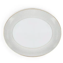 Wedgwood Dinnerware|Gio Gold Oval Serving Platter 13"