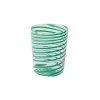 Cabana Glassware|Giravolta Water Glass in Green