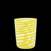 Cabana Glassware|Giravolta Water Glass in Yellow
