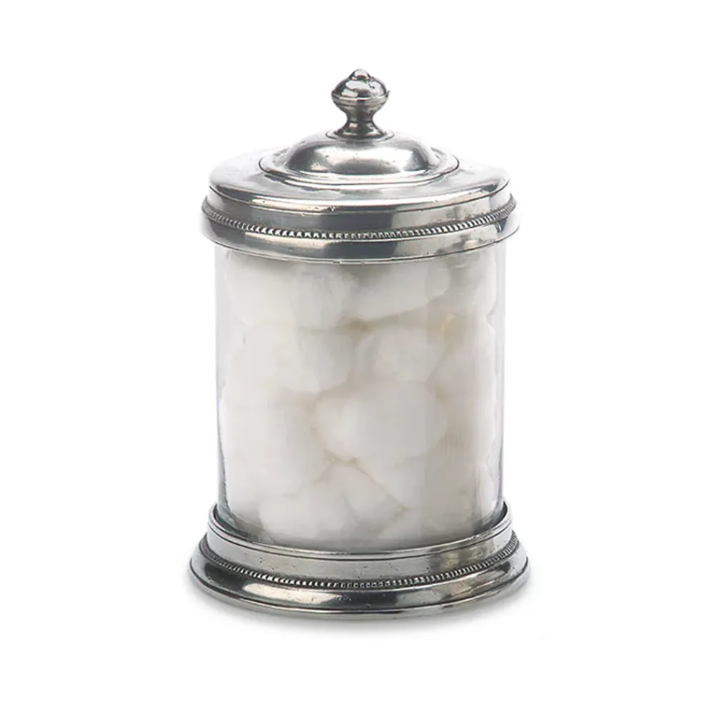 Match Bath|Silver|Glass Canister