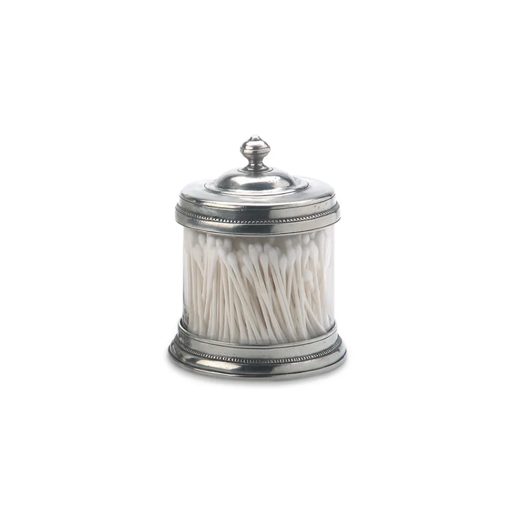 Match Bath|Silver|Glass Canister