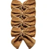 Flying Sheep Country Place Settings & Linens|Gold Bow Velvet Napkin Ties, Set of 4