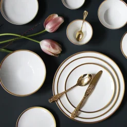 Twig NY Dinnerware|Golden Edge Cereal / Soup Bowl