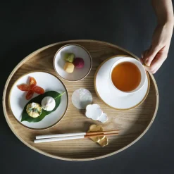 Twig NY Dinnerware|Golden Edge Set of 3, Canapé Dishes