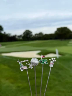 No Reservations Place Settings & Linens|Golf Cocktail Picks, Set of 4