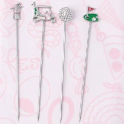 No Reservations Place Settings & Linens|Golf Cocktail Picks, Set of 4
