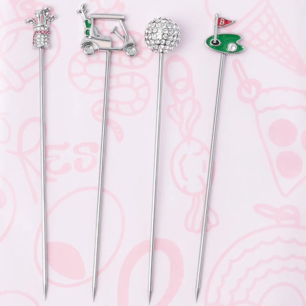 No Reservations Place Settings & Linens|Golf Cocktail Picks, Set of 4