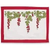 Couleur Nature Place Settings & Linens|Gooseberry Mats in Red & Green, Set of 6