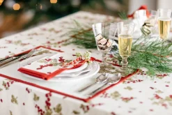 Couleur Nature Place Settings & Linens|Gooseberry Mats in Red & Green, Set of 6