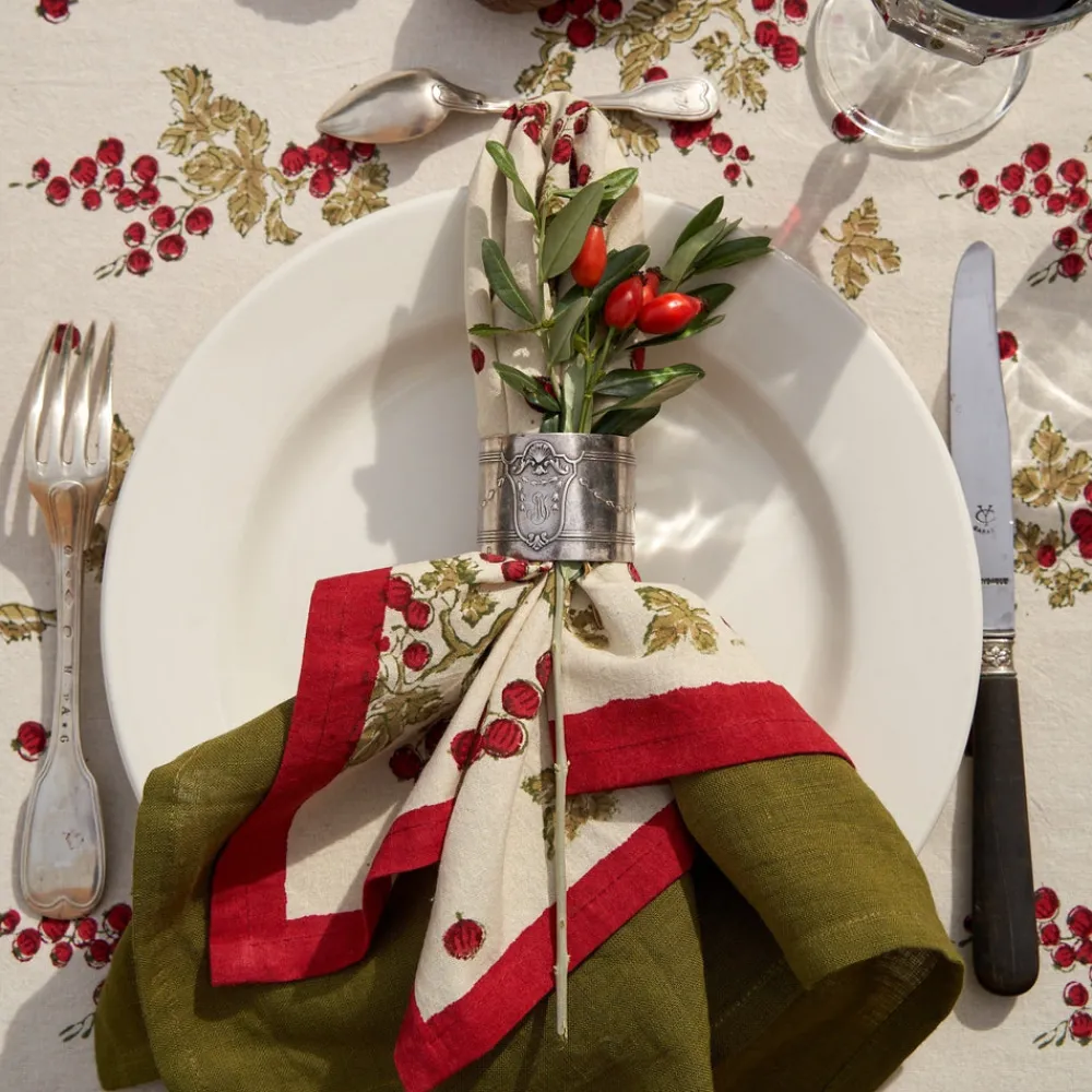 Couleur Nature Place Settings & Linens|Gooseberry Napkins, Set of 6