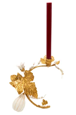 Inner Child Candles|Gourd Gold Leaf Candleholder