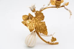 Inner Child Candles|Gourd Gold Leaf Candleholder