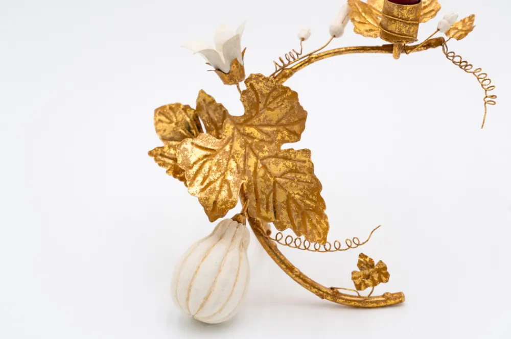 Inner Child Candles|Gourd Gold Leaf Candleholder