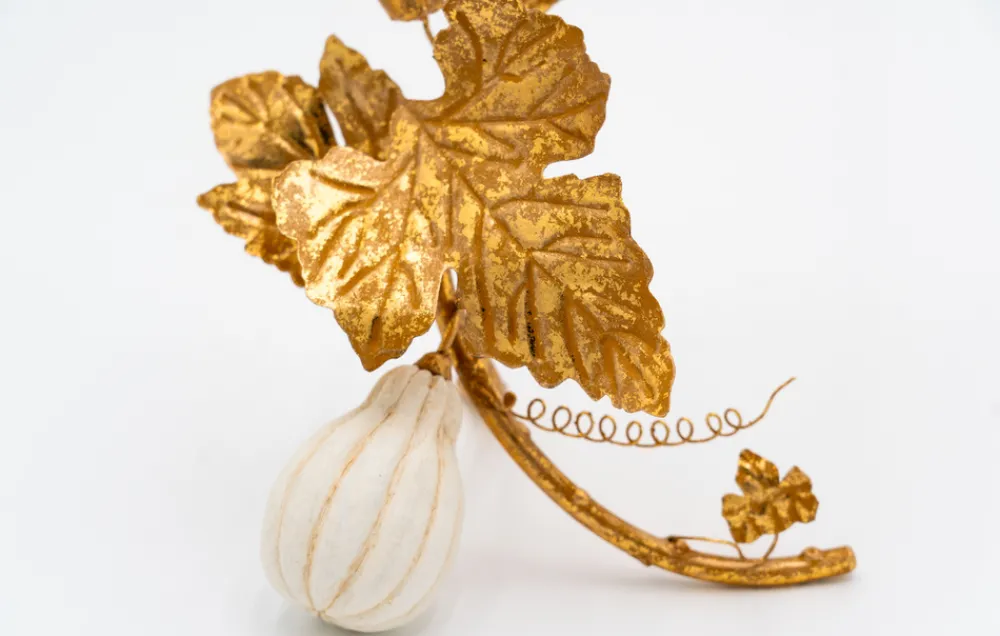 Inner Child Candles|Gourd Gold Leaf Candleholder