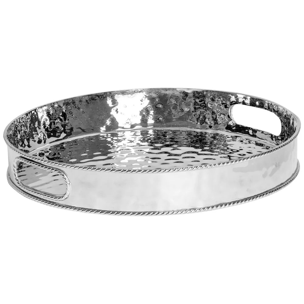 Juliska Dinnerware|Graham Silver Round Tray