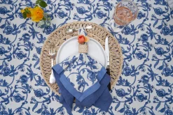 Couleur Nature Place Settings & Linens|Granada Cornflower Napkins in Blue, Set of 6