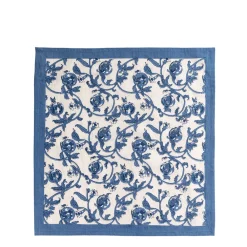Couleur Nature Place Settings & Linens|Granada Cornflower Napkins in Blue, Set of 6