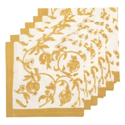 Couleur Nature Place Settings & Linens|Granada Napkins Mustard, Set of 6