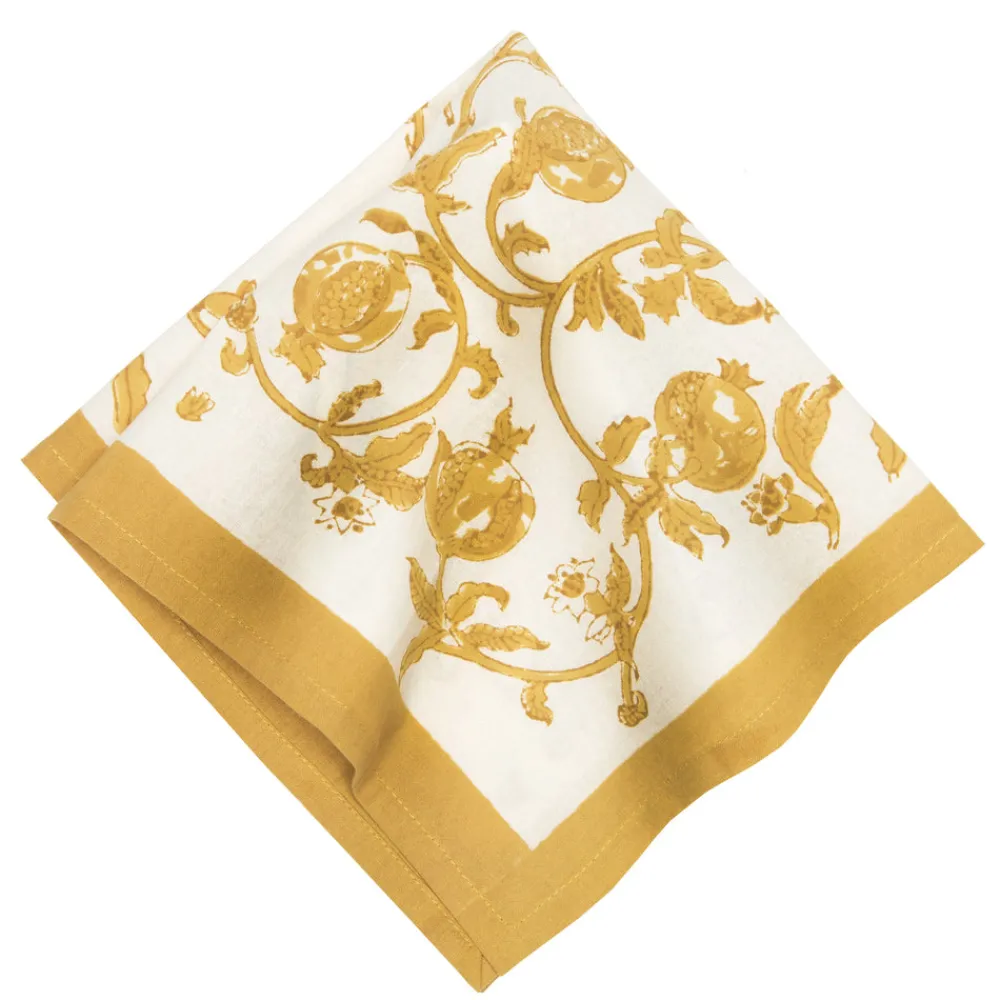Couleur Nature Place Settings & Linens|Granada Napkins Mustard, Set of 6