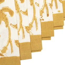 Couleur Nature Place Settings & Linens|Granada Tea Towels in Mustard, Set of 3