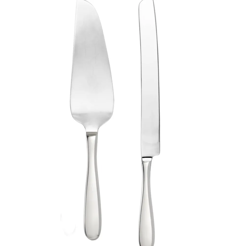 Fortessa Flatware|Grand City Serrated Cake Server/Knife Boxed Set