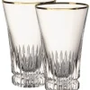 Villeroy & Boch Glassware|Grand Royal Gold Highball/Tumbler Pair in Clear & Gold