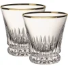 Villeroy & Boch Glassware|Grand Royal Gold Old Fashioned Pair in Clear & Gold