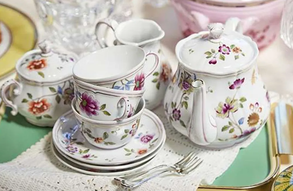 Ginori 1735 Dinnerware|Granduca Coreana Coffee Cup with Saucer