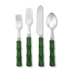 Chefanie Flatware|Green "Bamboo" Flatware