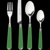Late Afternoon Flatware|Green Cutlery, Set of 16