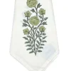 Flying Sheep Country Place Settings & Linens|Green Flower Motif Napkin