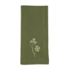 TriChi Design Place Settings & Linens|Green Four Leaf Clover Napkin, Set of 2