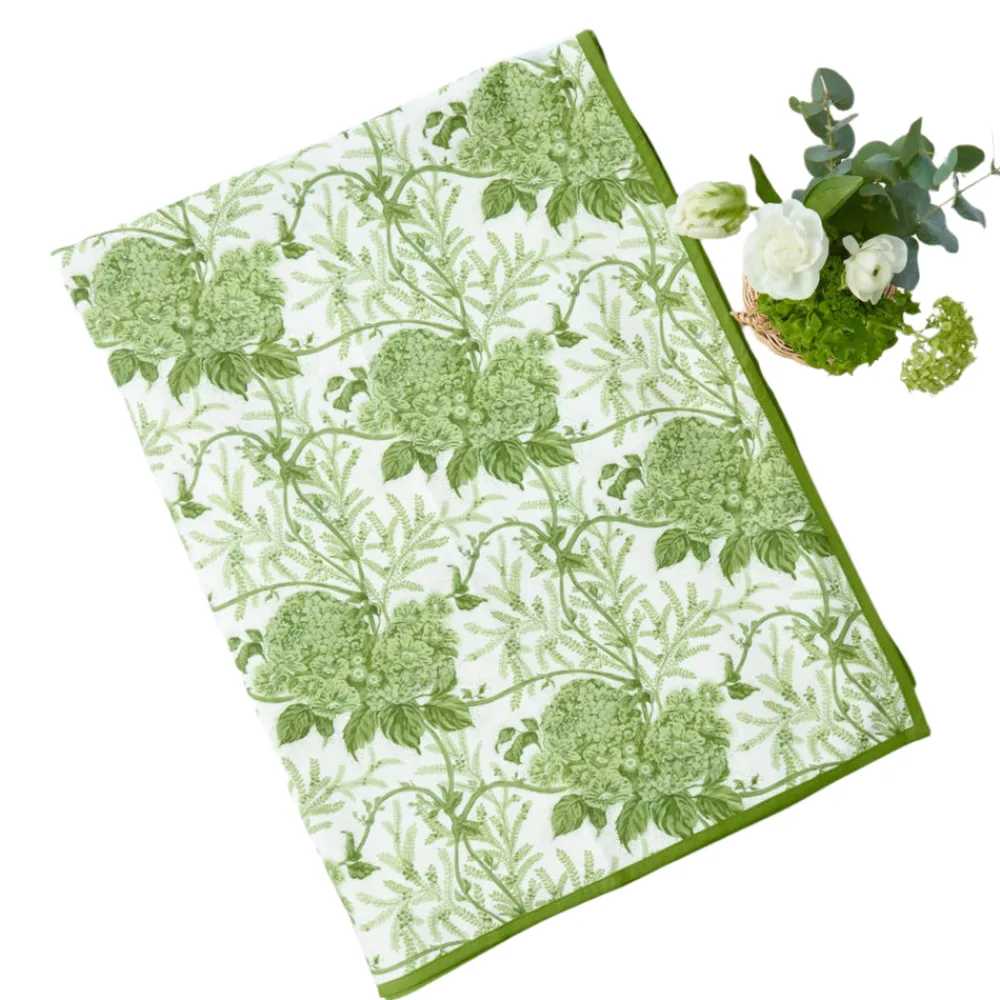 Mrs. Alice Place Settings & Linens|Green Lady Isabella's Garden Tablecloth