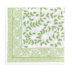 Flying Sheep Country Place Settings & Linens|Green Leaves Napkins, Set of 4