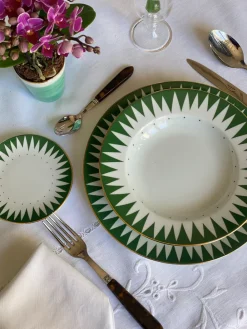 Molecot Dinnerware|Green Punk Soup & Pasta Plate