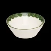 Late Afternoon Dinnerware|Green Scallop Bowl