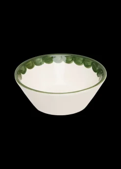 Late Afternoon Dinnerware|Green Scallop Bowl