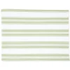 TriChi Design Place Settings & Linens|Green Stripe Cotton Tablecloth