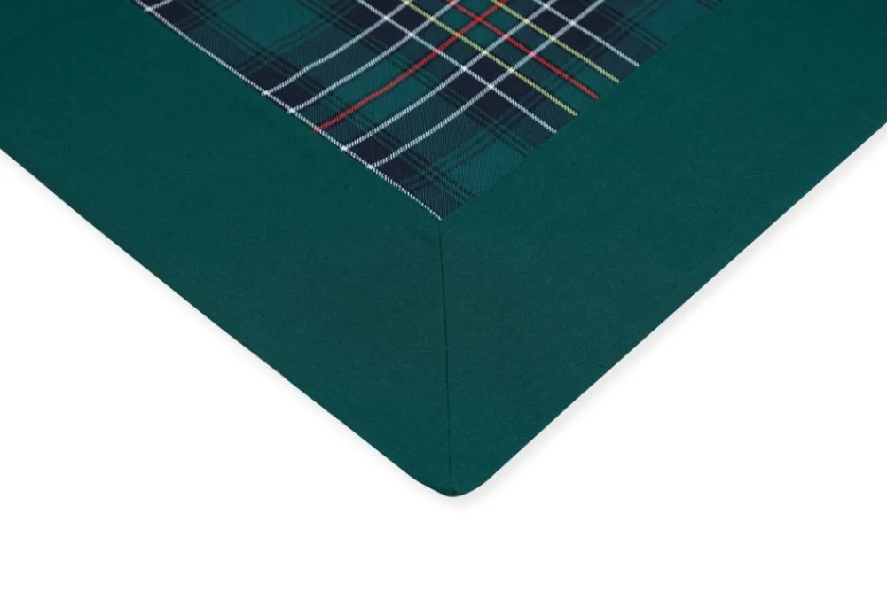 TriChi Design Place Settings & Linens|Green Tartan Tablecloth