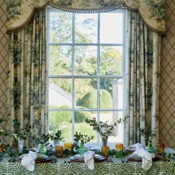 Maison Margaux Place Settings & Linens|Green Zebra Tablecloth