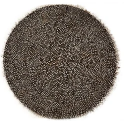 Two's Company Place Settings & Linens|Guinea Feather Placemats, Set of 6