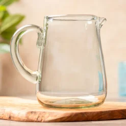 Verve Culture Glassware|Handblown Glass Pitcher