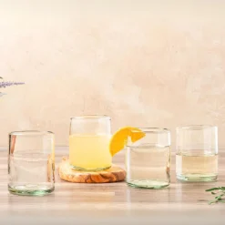 Verve Culture Glassware|Handblown Glasses in Clear, Set of 4