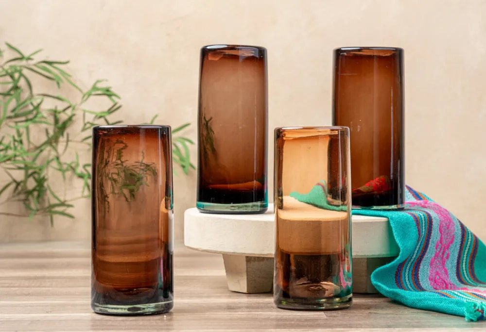Verve Culture Glassware|Handblown Glasses in Set of 4 in Tamarind