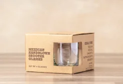 Verve Culture Glassware|Handblown Shooter Glasses, Set of 4